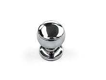Crystal Knob — Polished Chrome