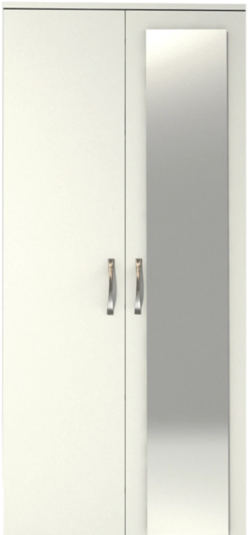 2 Door Mirrored Wardrobe