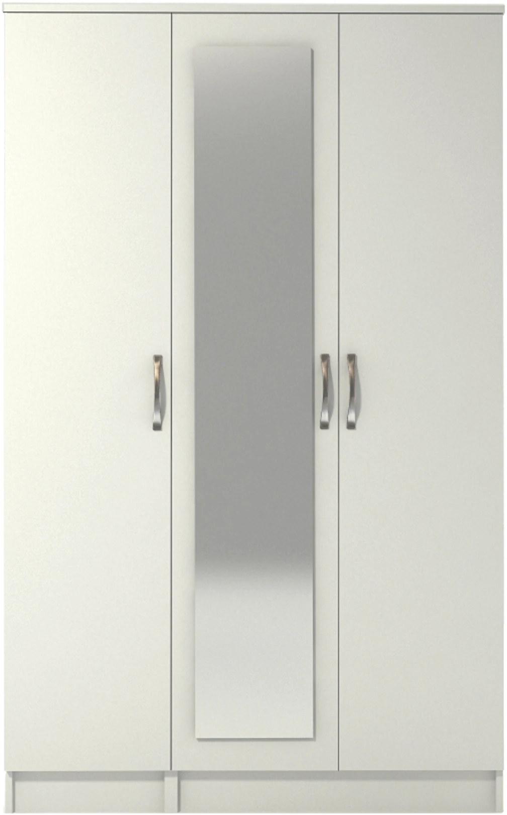 3 Door Mirrored Wardrobe