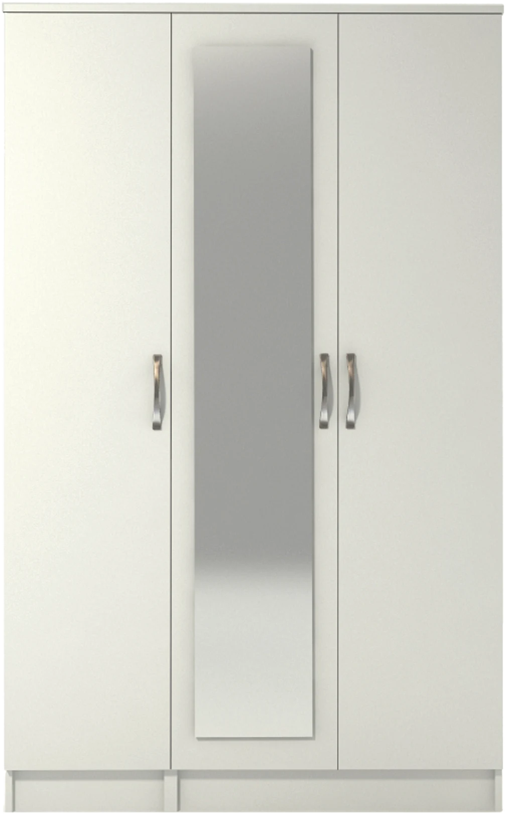 3 Door Mirrored Wardrobe